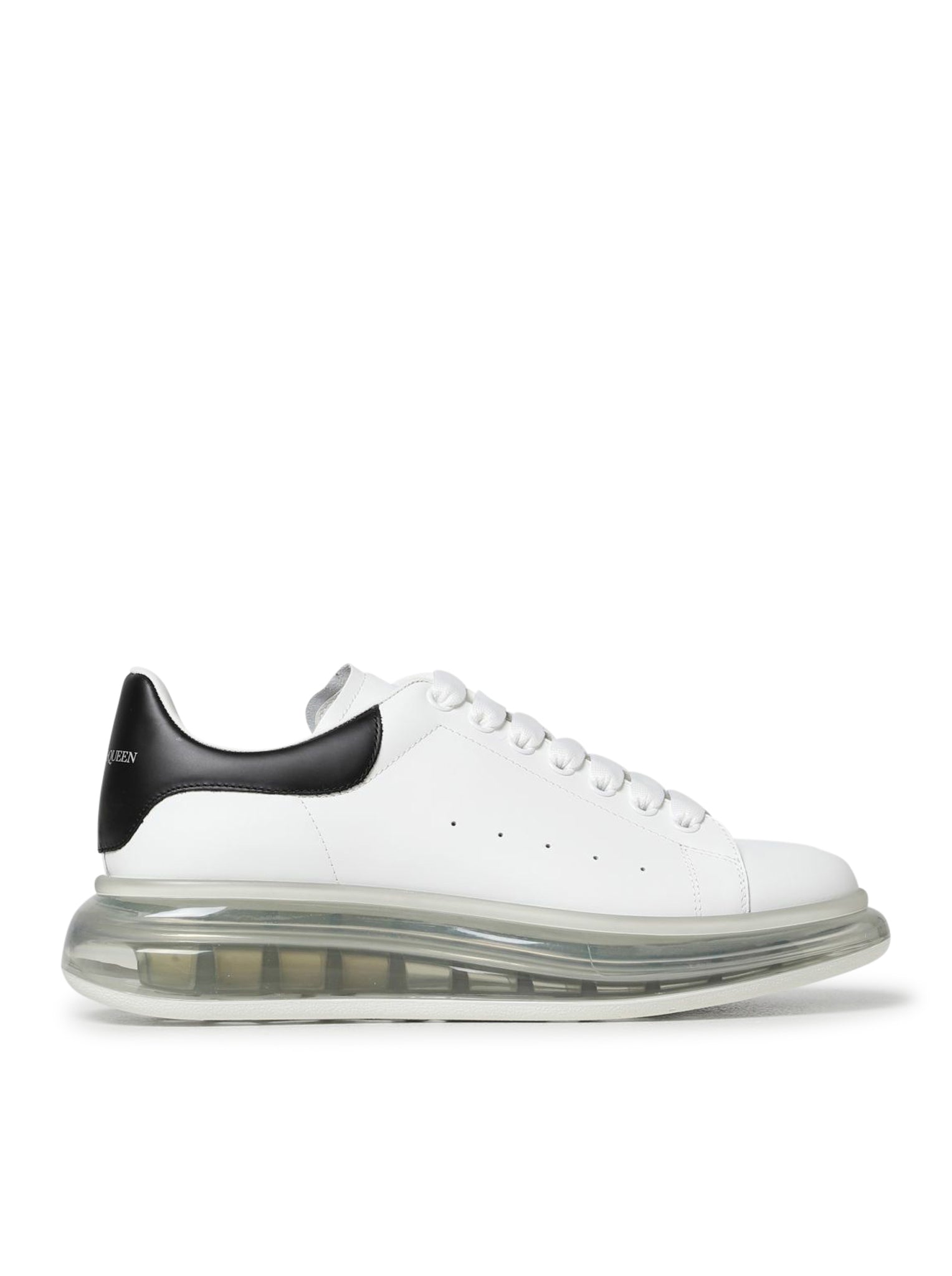 Clear sole sneaker.