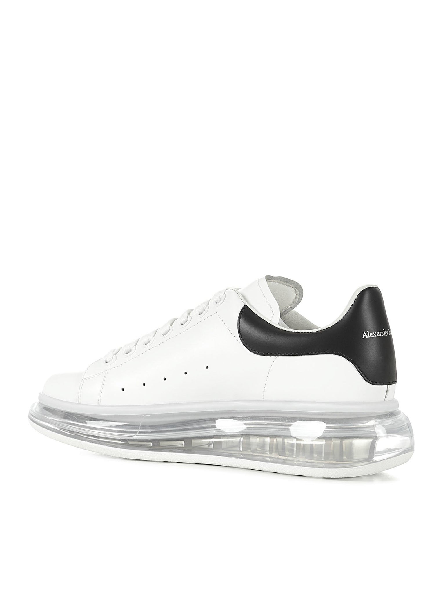 Clear sole sneaker.