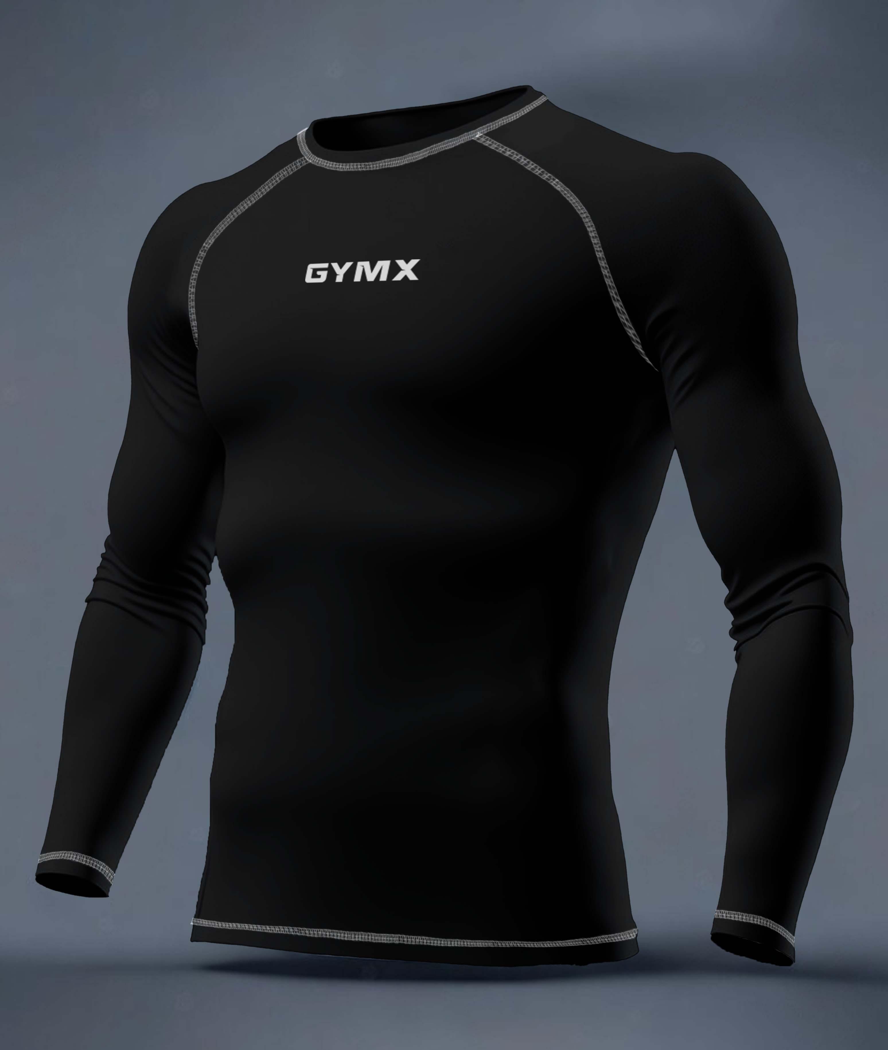 Compression GymX Black Full Sleeve Tee