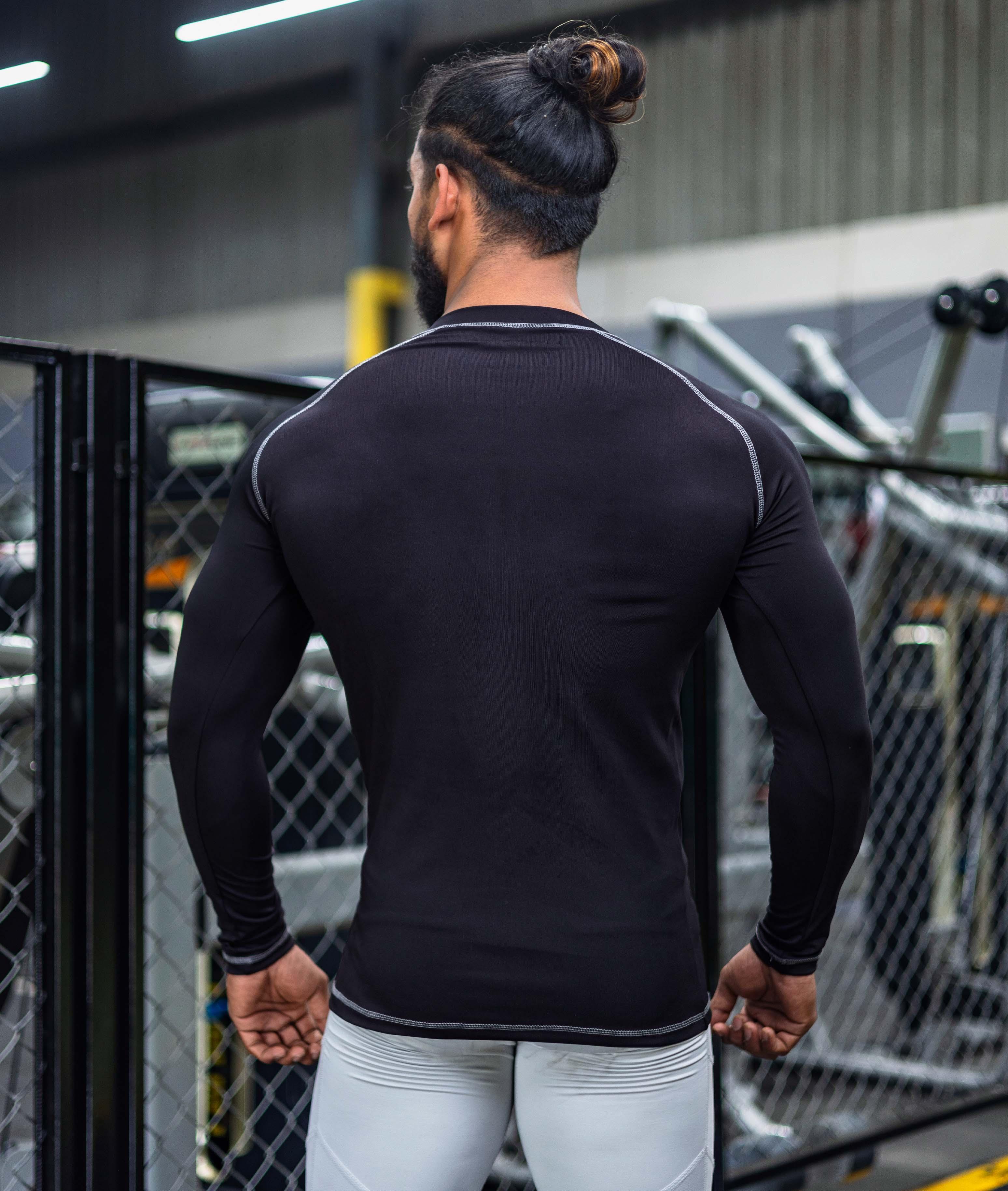 Compression GymX Black Full Sleeve Tee