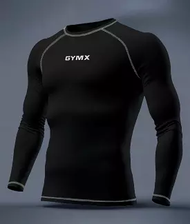 Compression GymX Black Full Sleeve Tee