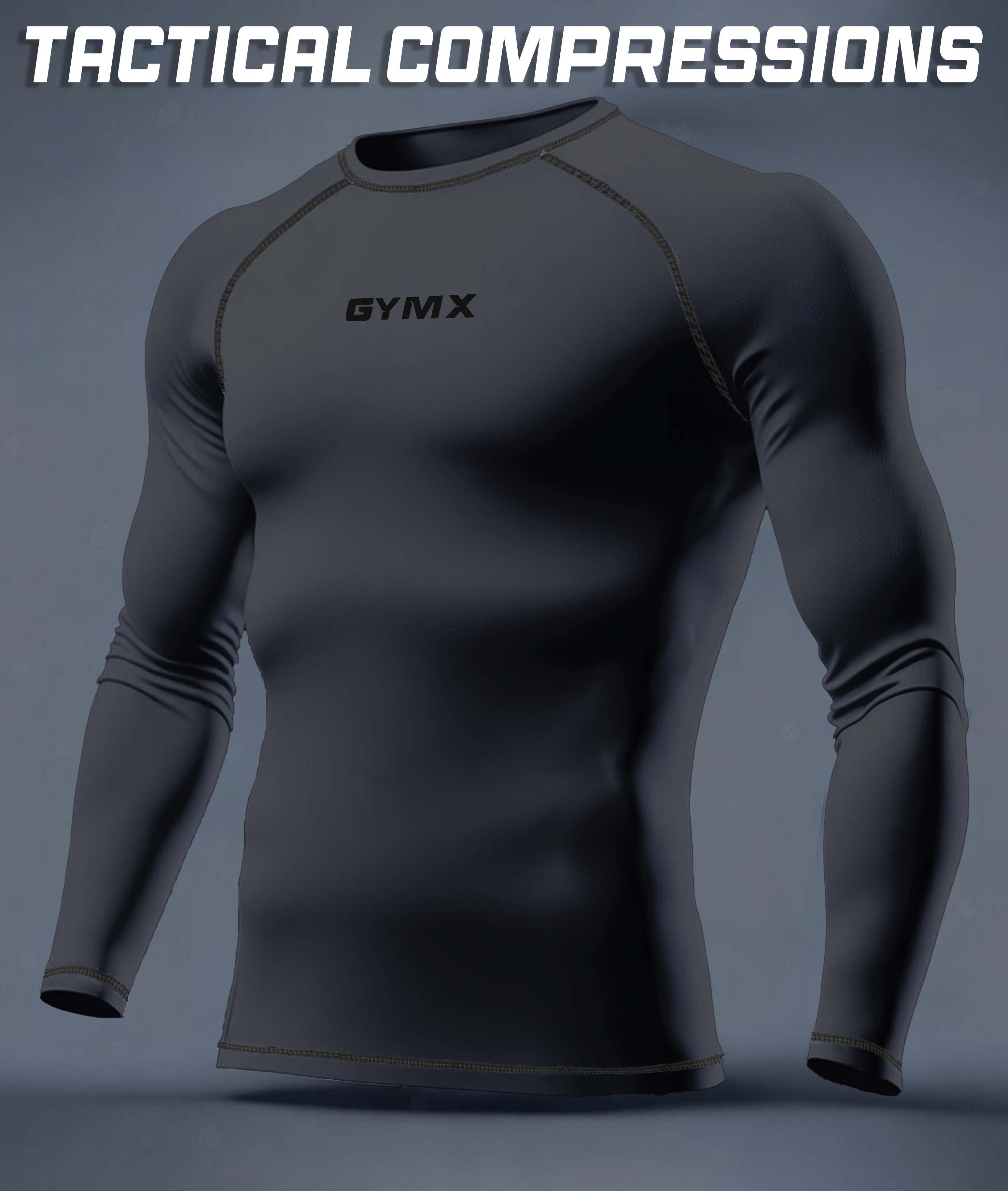 Compression GymX Carbon Grey Full Sleeve Tee.