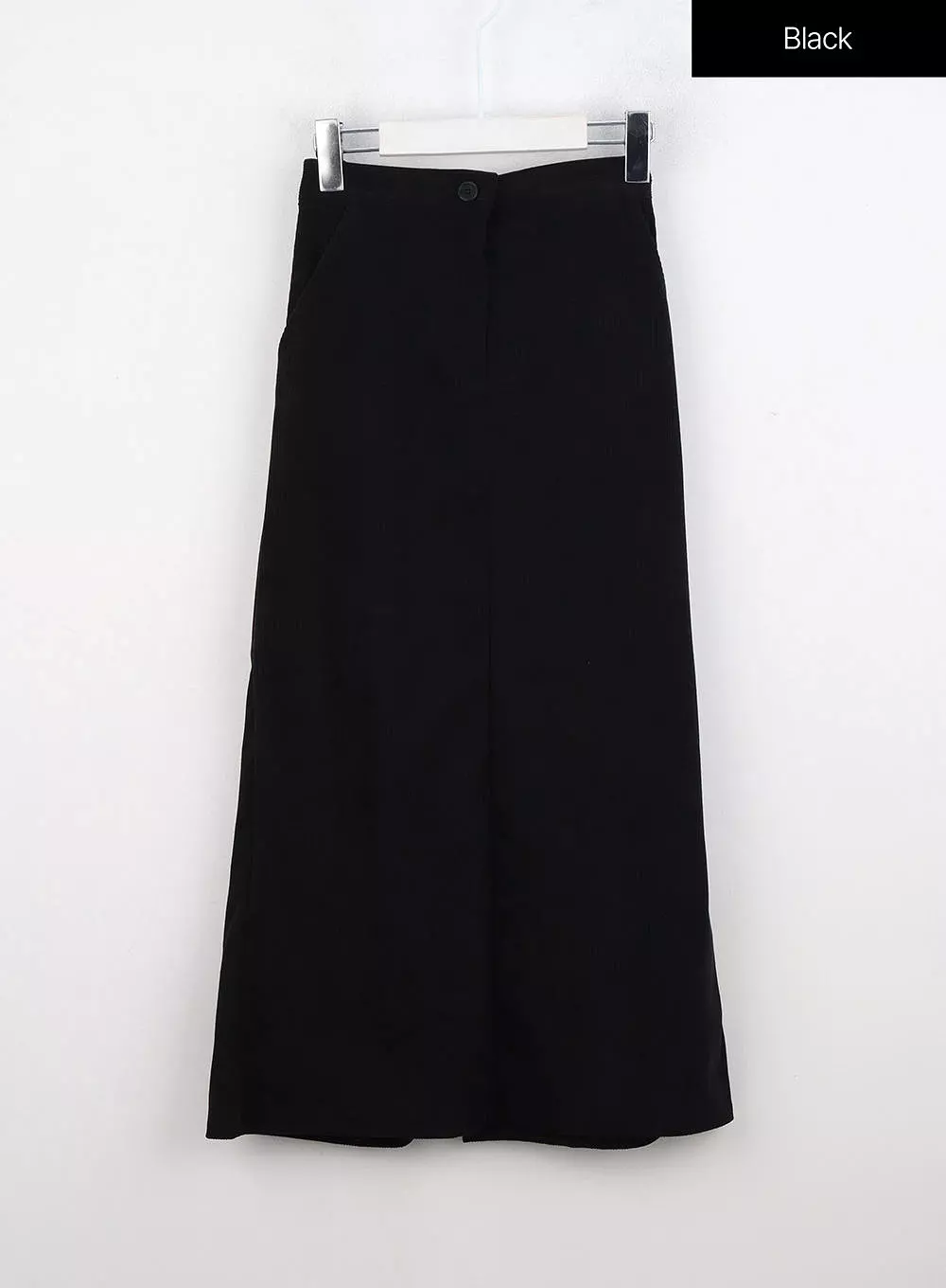 Corduroy Maxi Skirt - Slit Style ON315