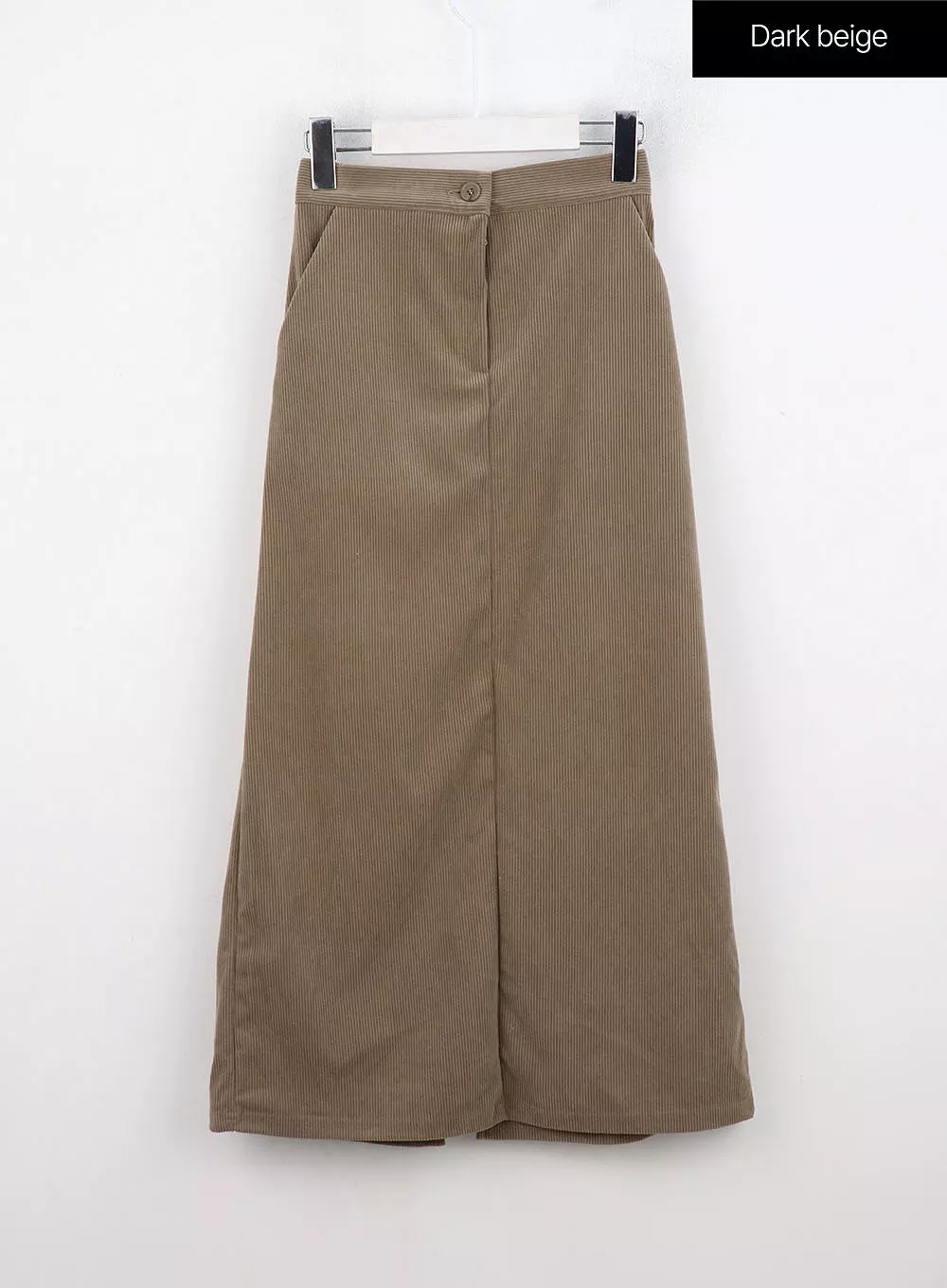 Corduroy Maxi Skirt - Slit Style ON315