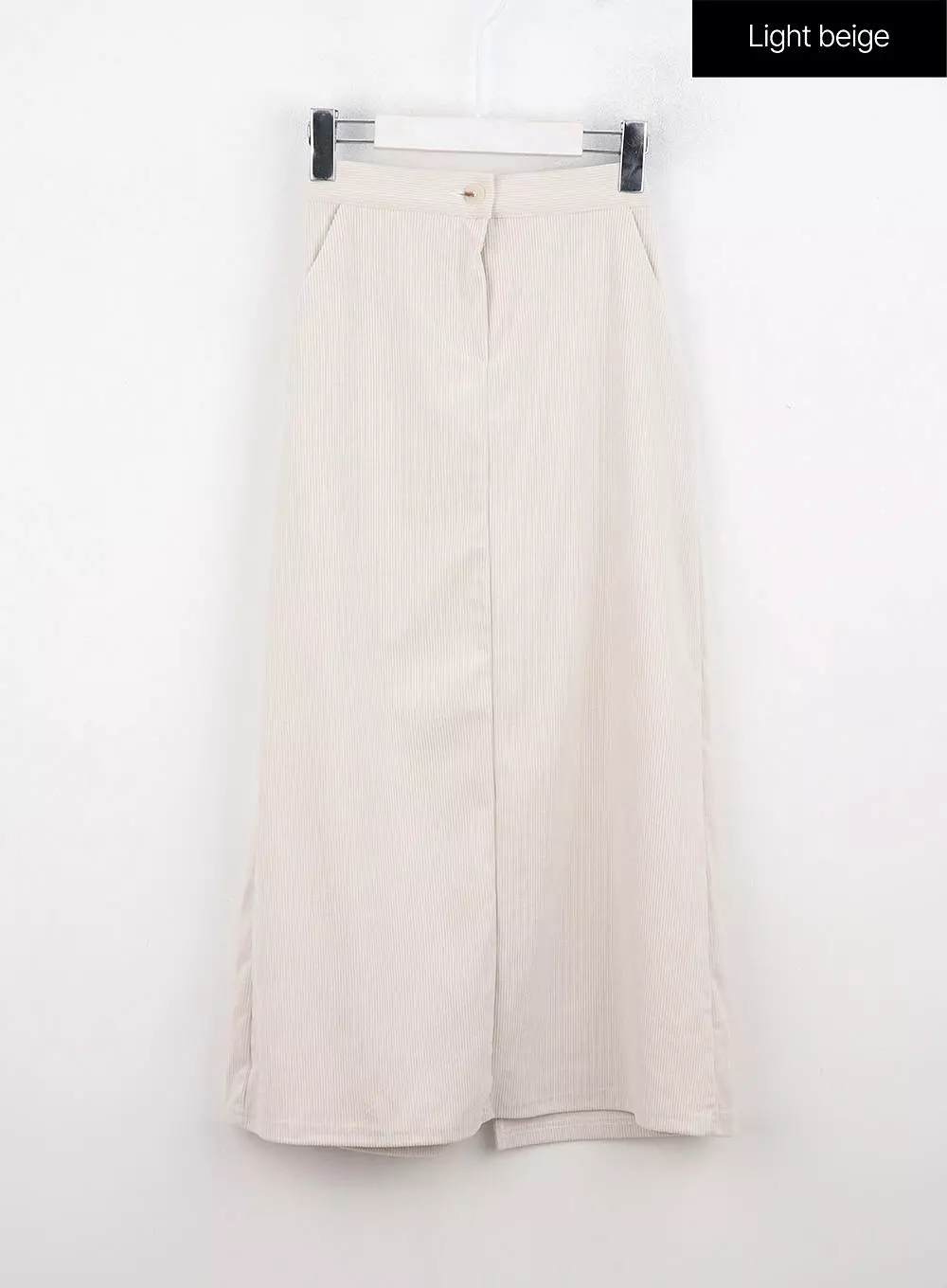 Corduroy Maxi Skirt - Slit Style ON315