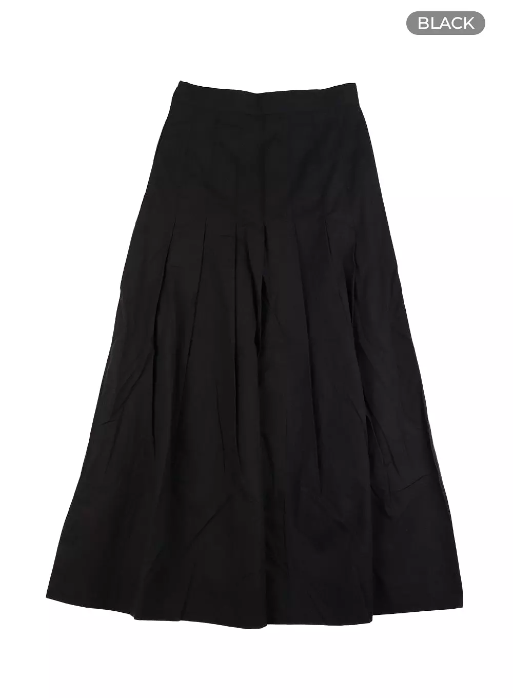 Cotton Maxi Skirt with Pleated Design CA408