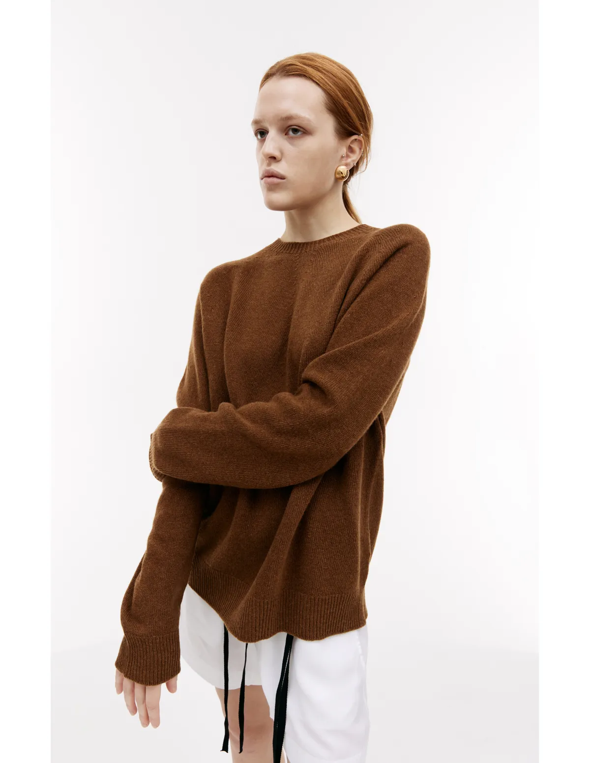 Brown Crewneck Jumper