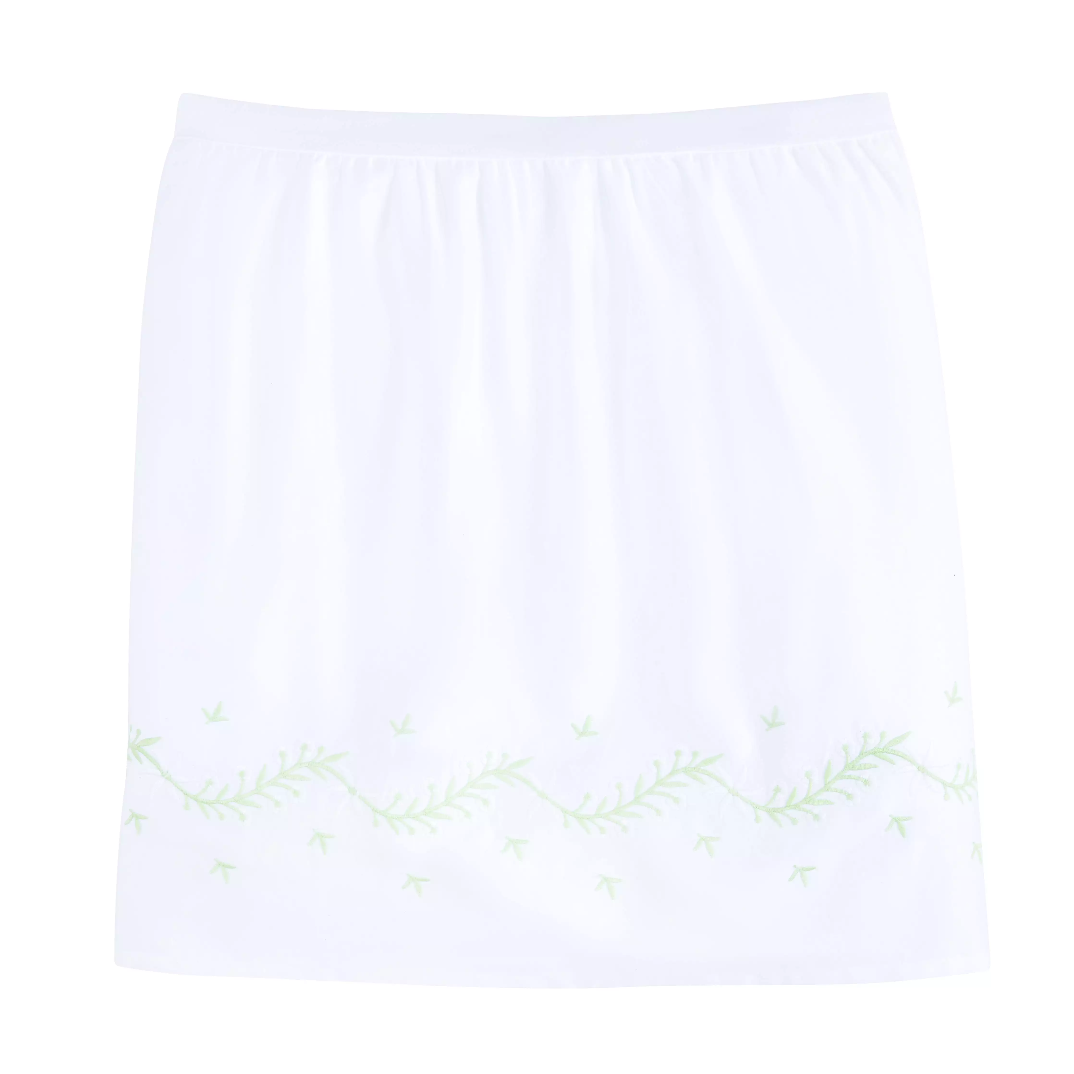 Crib Skirt Embroidered Meadow