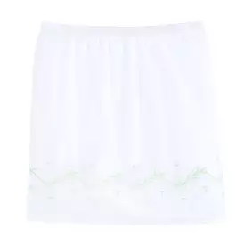 Crib Skirt Embroidered Meadow