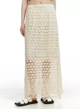 Crochet Long Skirt CA412