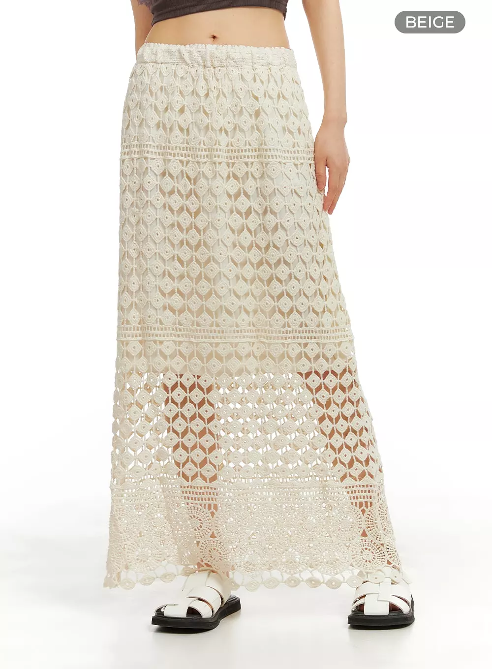 Crochet Long Skirt CA412