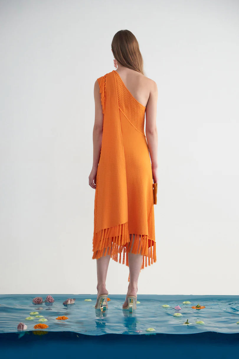 Cult Gaia dress - Saida knit - Papaya color