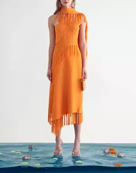 Cult Gaia dress - Saida knit - Papaya color