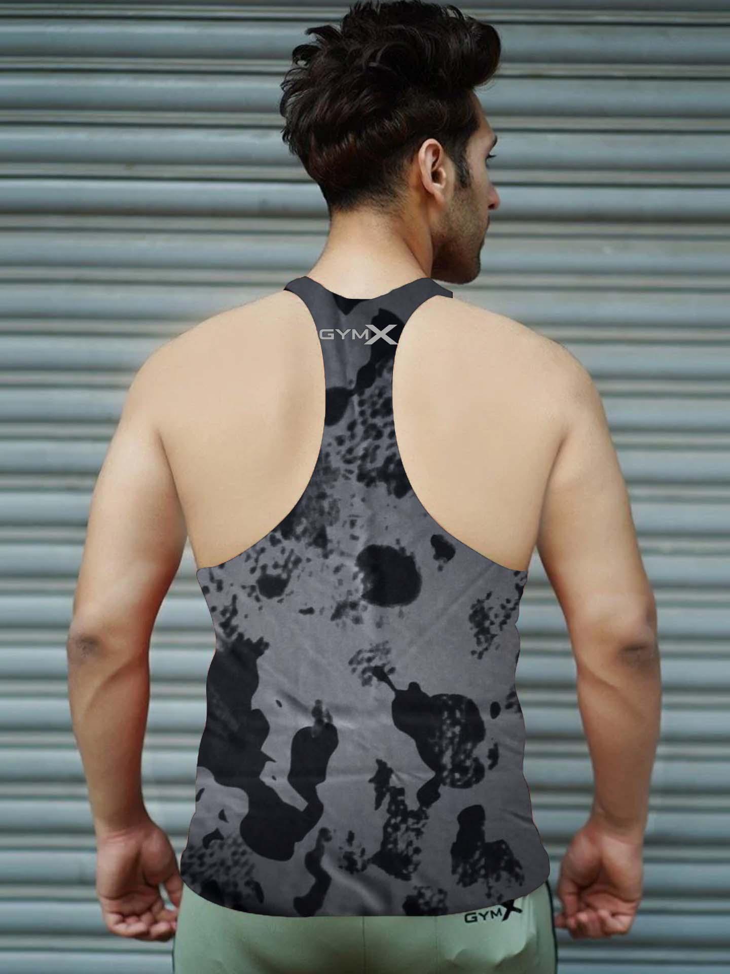 Dark grey pattern Stringer - Discount