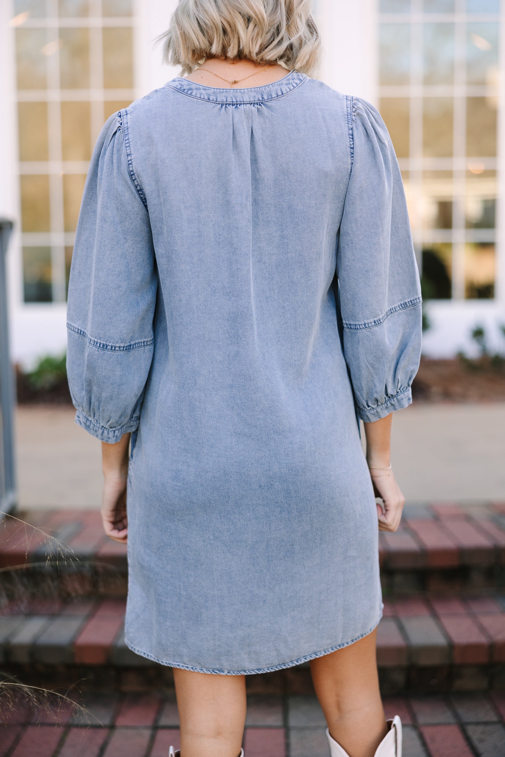 Denim Blue Shift Dress - Embrace Your Individuality