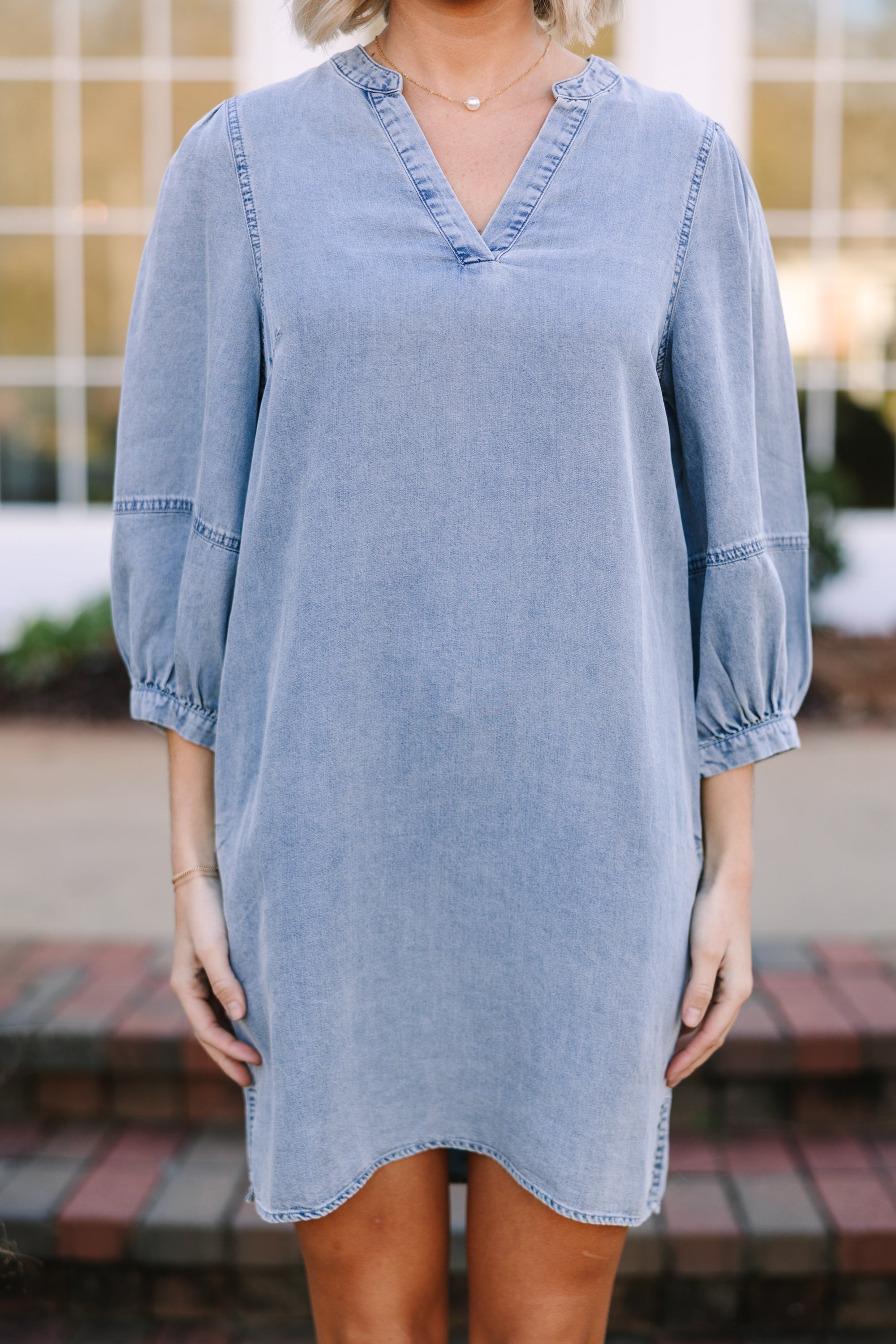 Denim Blue Shift Dress - Embrace Your Individuality