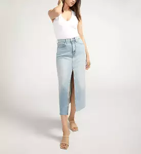 Denim Midi Skirt - Best Keywords: Denim Skirt, Midi Skirt, Denim Midi, Skirt