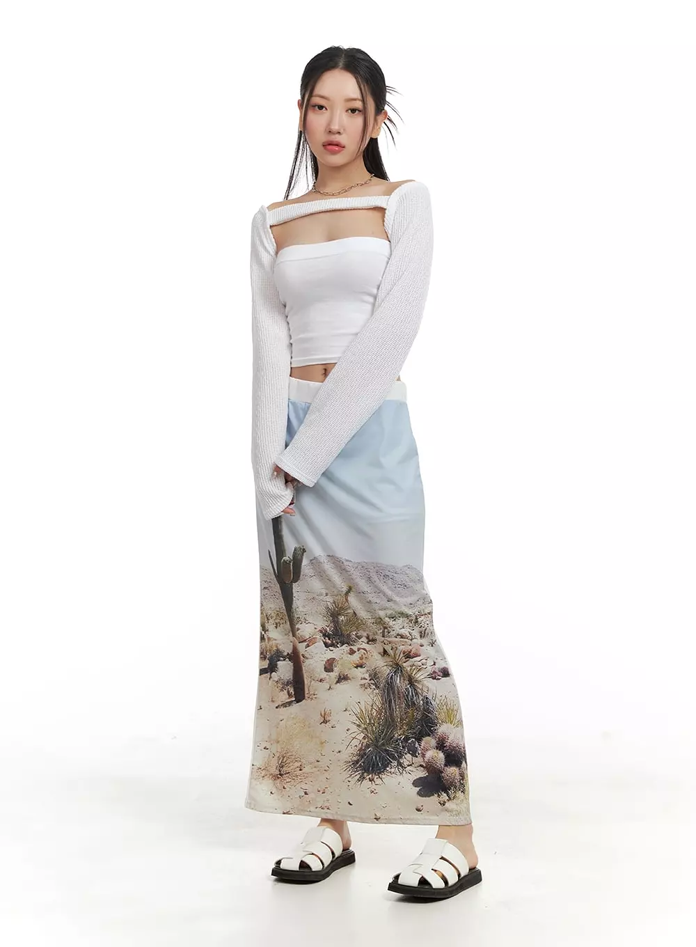 Desert Dream Maxi Skirt in CA416 - Shop now