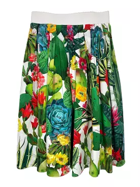 D&G Floral Pleated Midi Skirt Size S