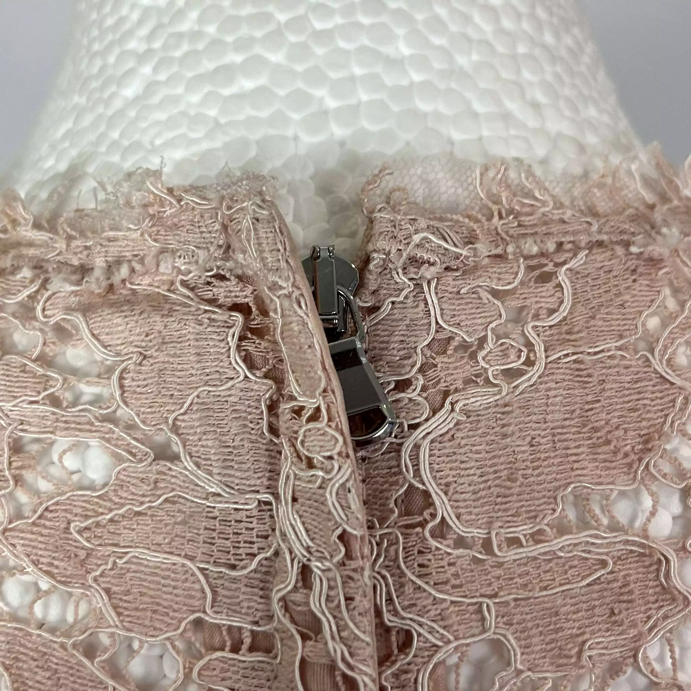 Dolce & Gabbana nude pink lace dress, size M - Buy now