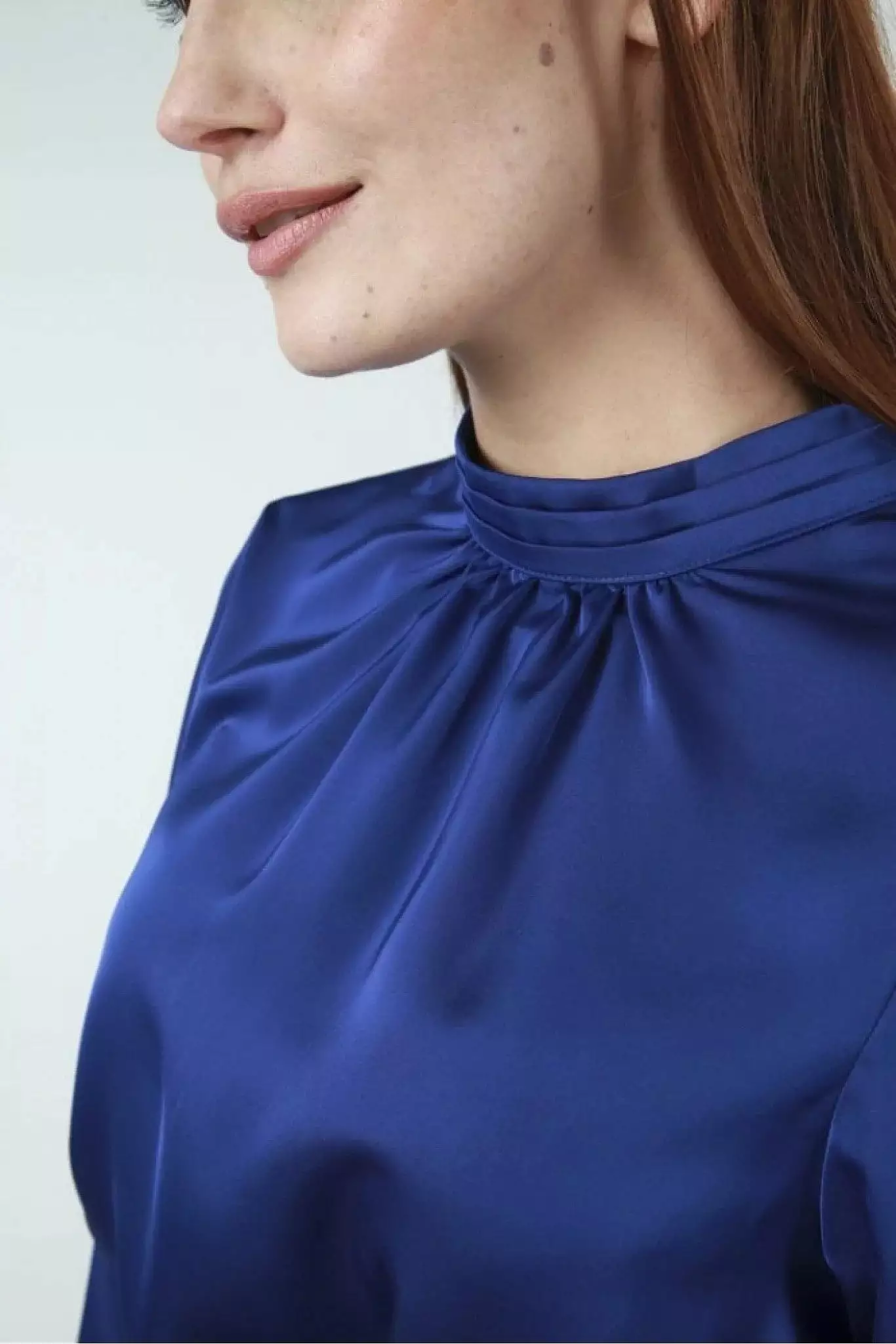 Double Royal Blue Belted Shift Dress.