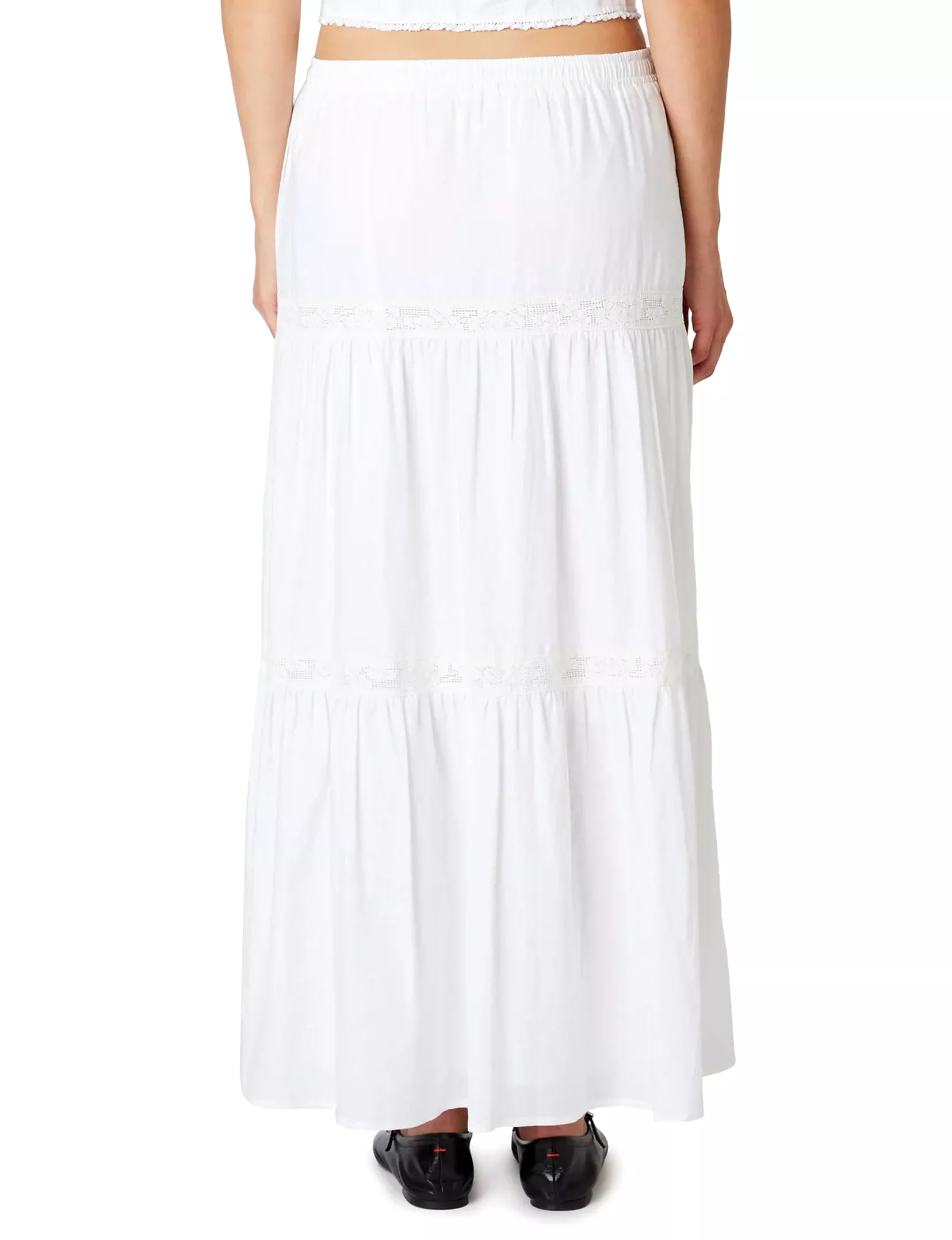 Dove White Maxi Skirt - Available for Purchase Now