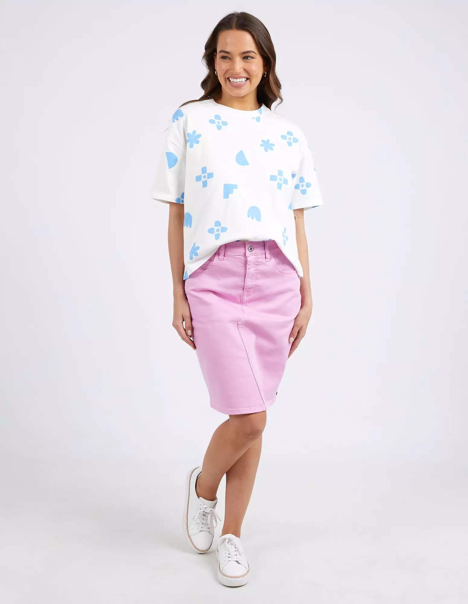 Elm Belle Denim Skirt - Sweet Lilac: Best Price and Quality