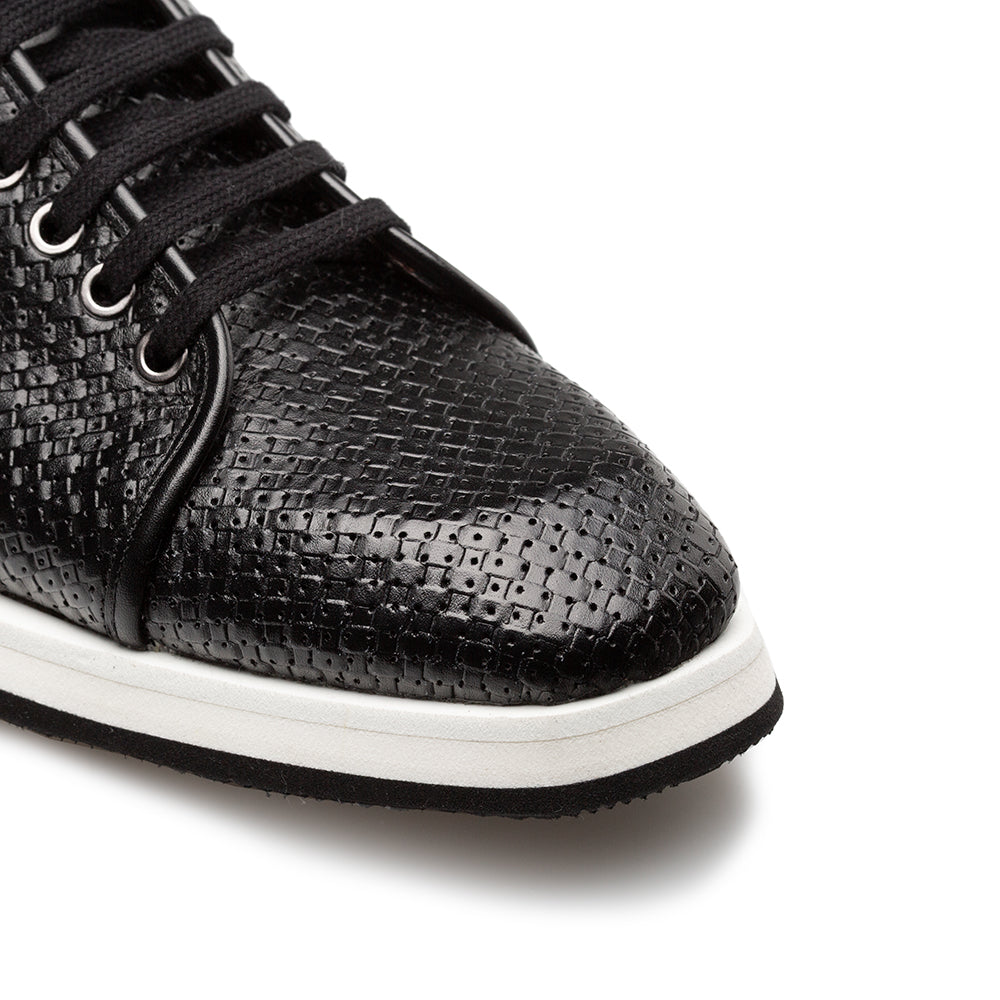 Embossed Leather Sneaker