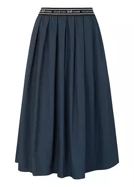 Esmé Studios Calla Midi Skirt - Dark Sapphire