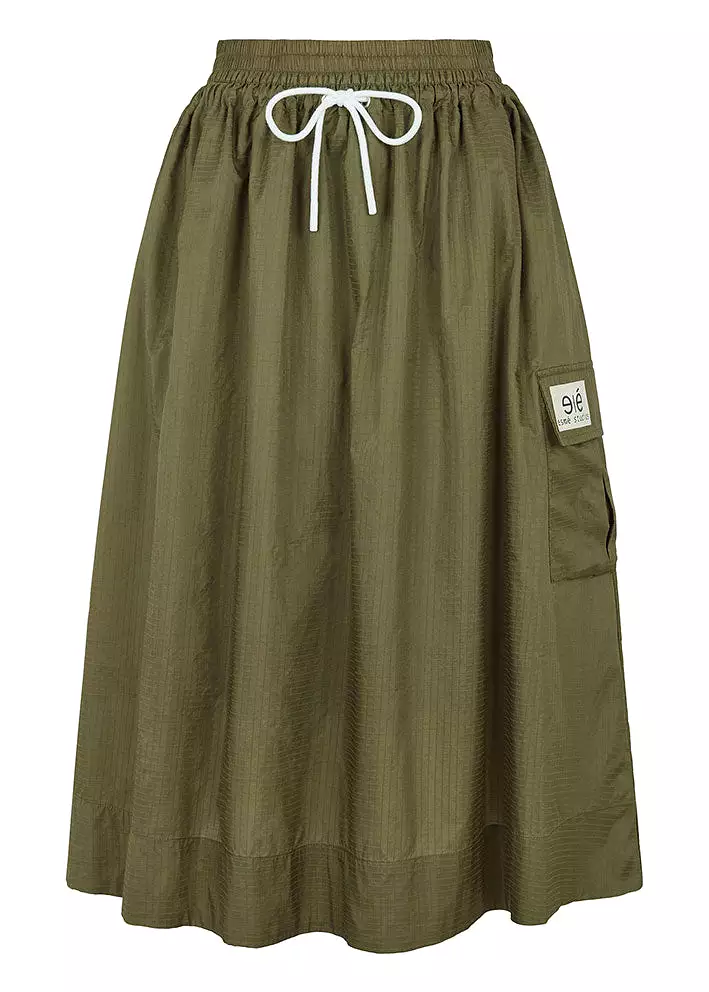 Esmé Studios Melvy Midi Skirt - Dark Olive