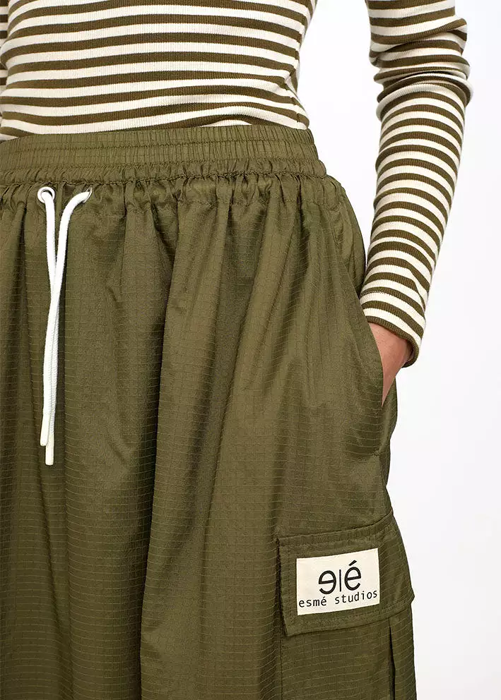 Esmé Studios Melvy Midi Skirt - Dark Olive