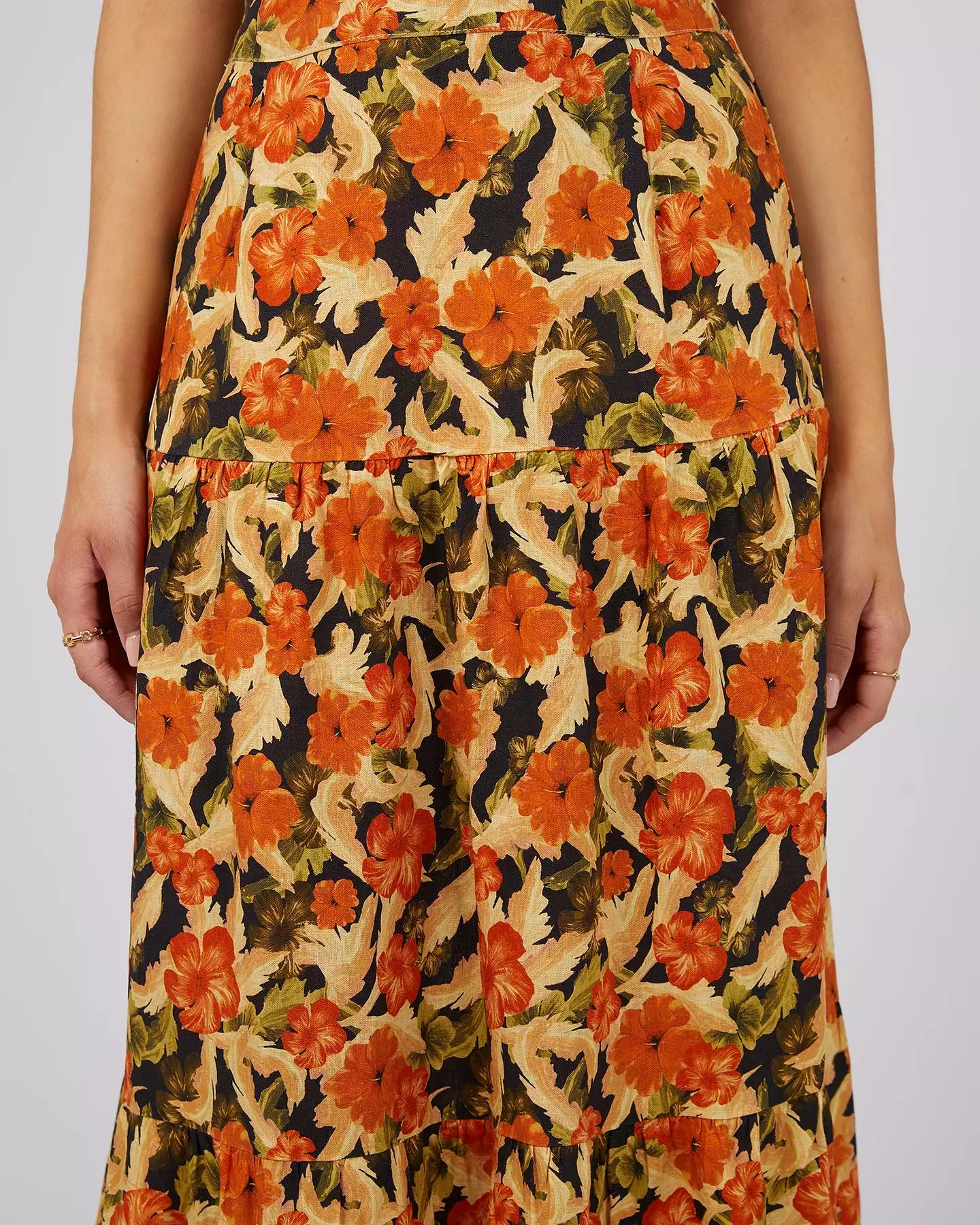 Eve Margot Floral Maxi Skirt - Print