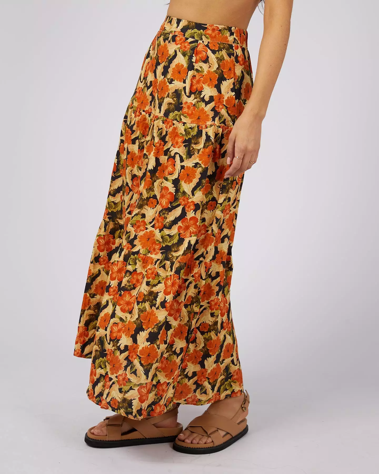 Eve Margot Floral Maxi Skirt - Print