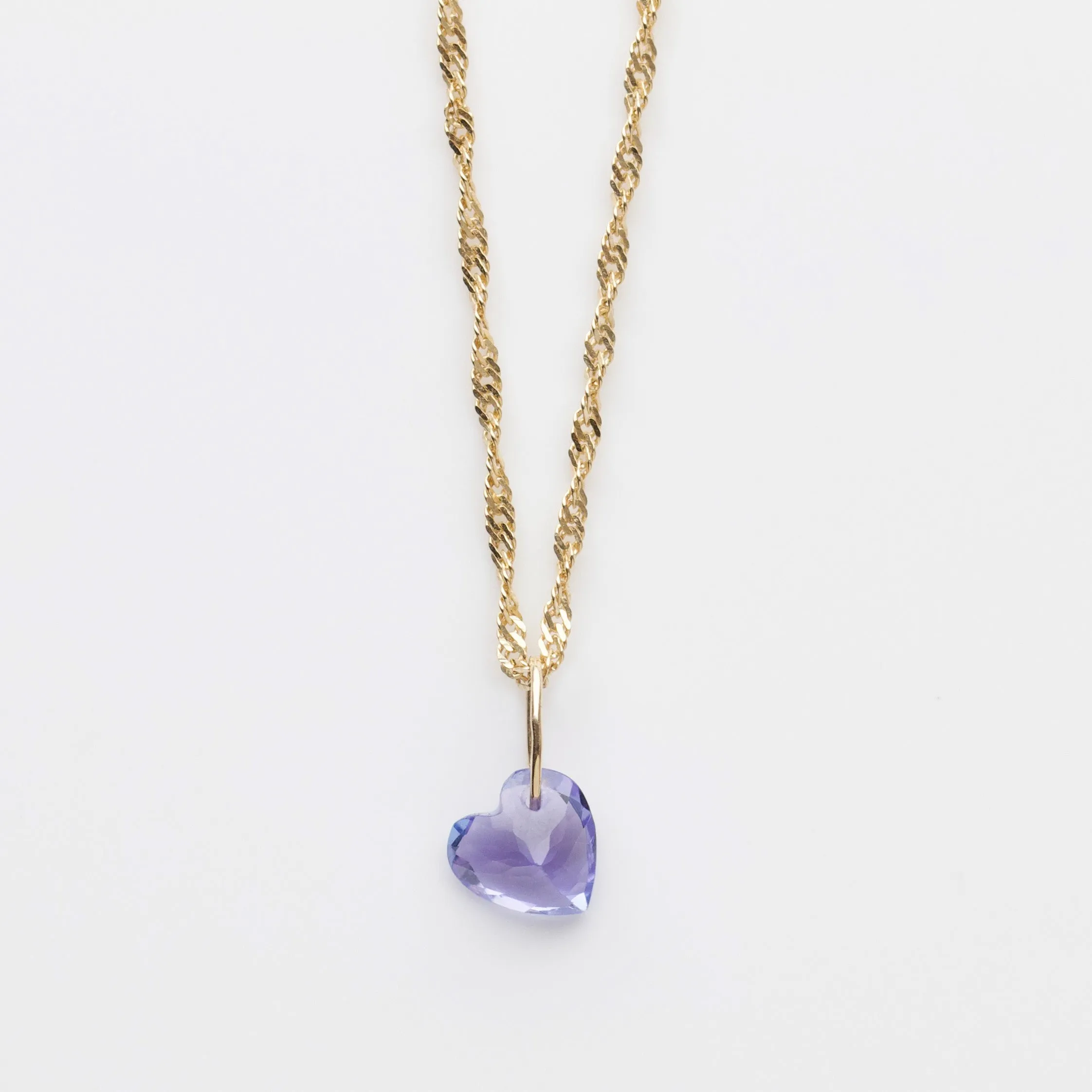 Exclusive Tanzanite Heart Necklace.