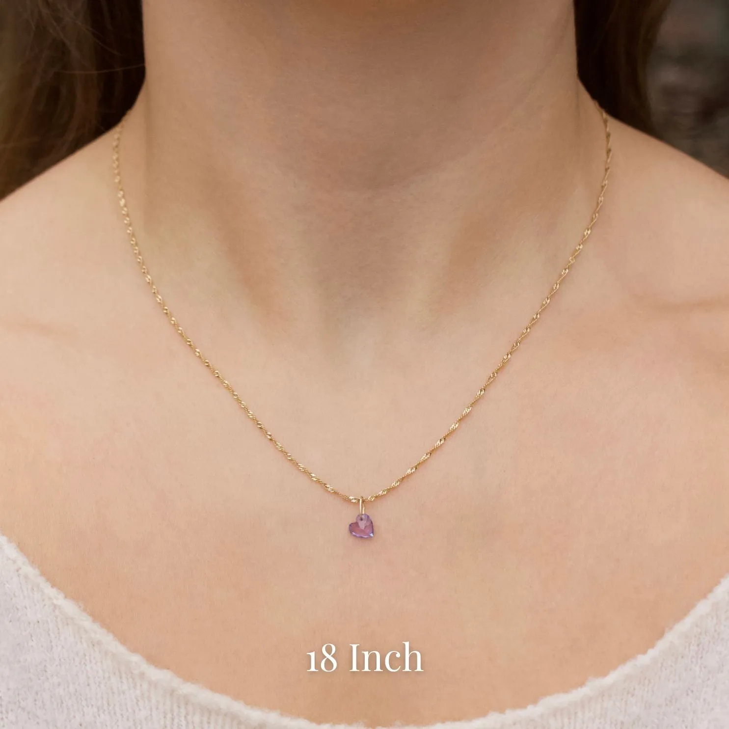 Exclusive Tanzanite Heart Necklace.