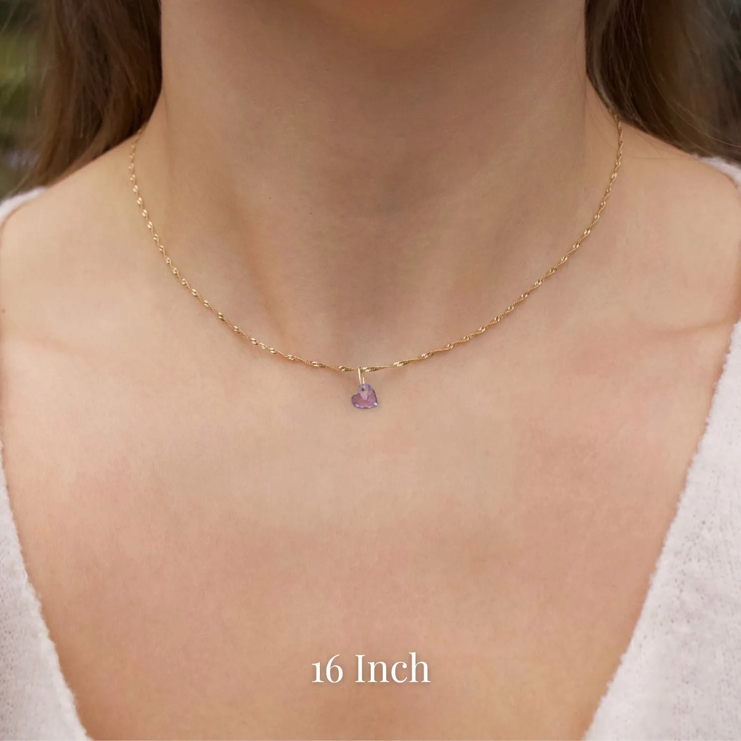 Exclusive Tanzanite Heart Necklace.