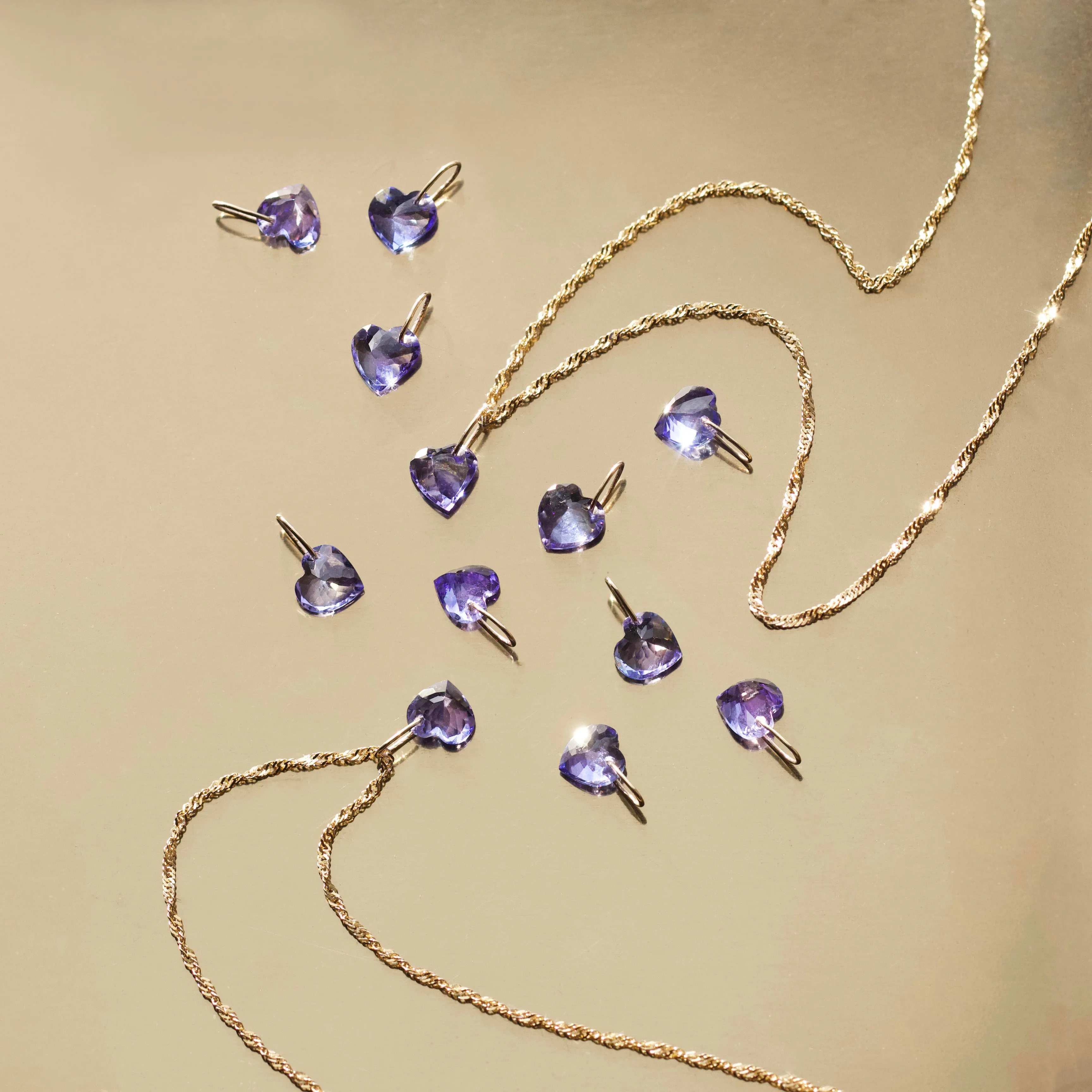 Exclusive Tanzanite Heart Necklace.