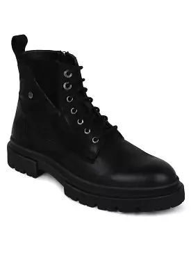 Ezok Black Stan Boots - Casual Shoes