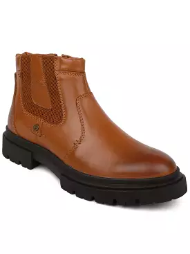 Ezok Brown Chelsea casual boots shoes