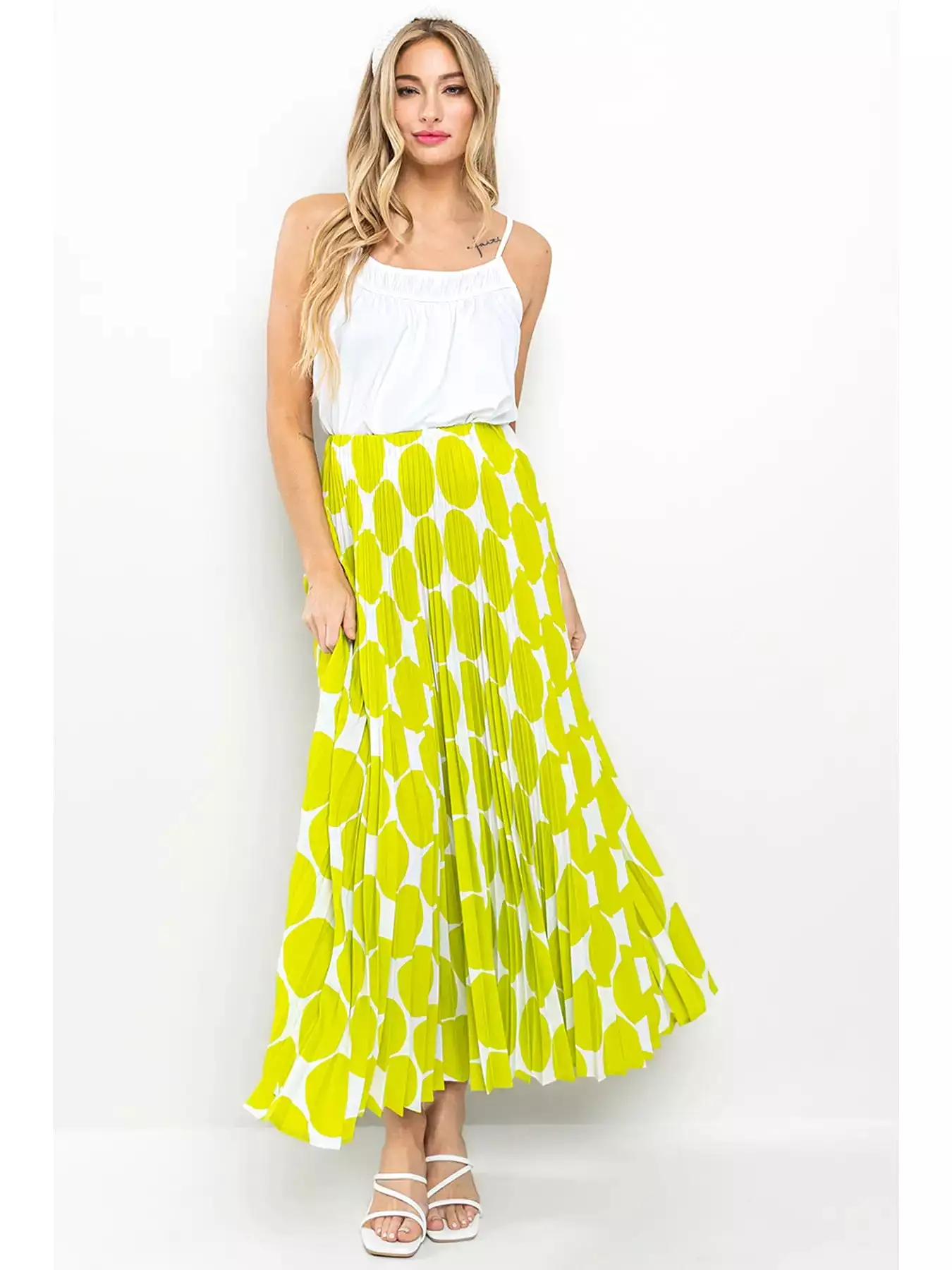 Flirty Silky Maxi Skirt.