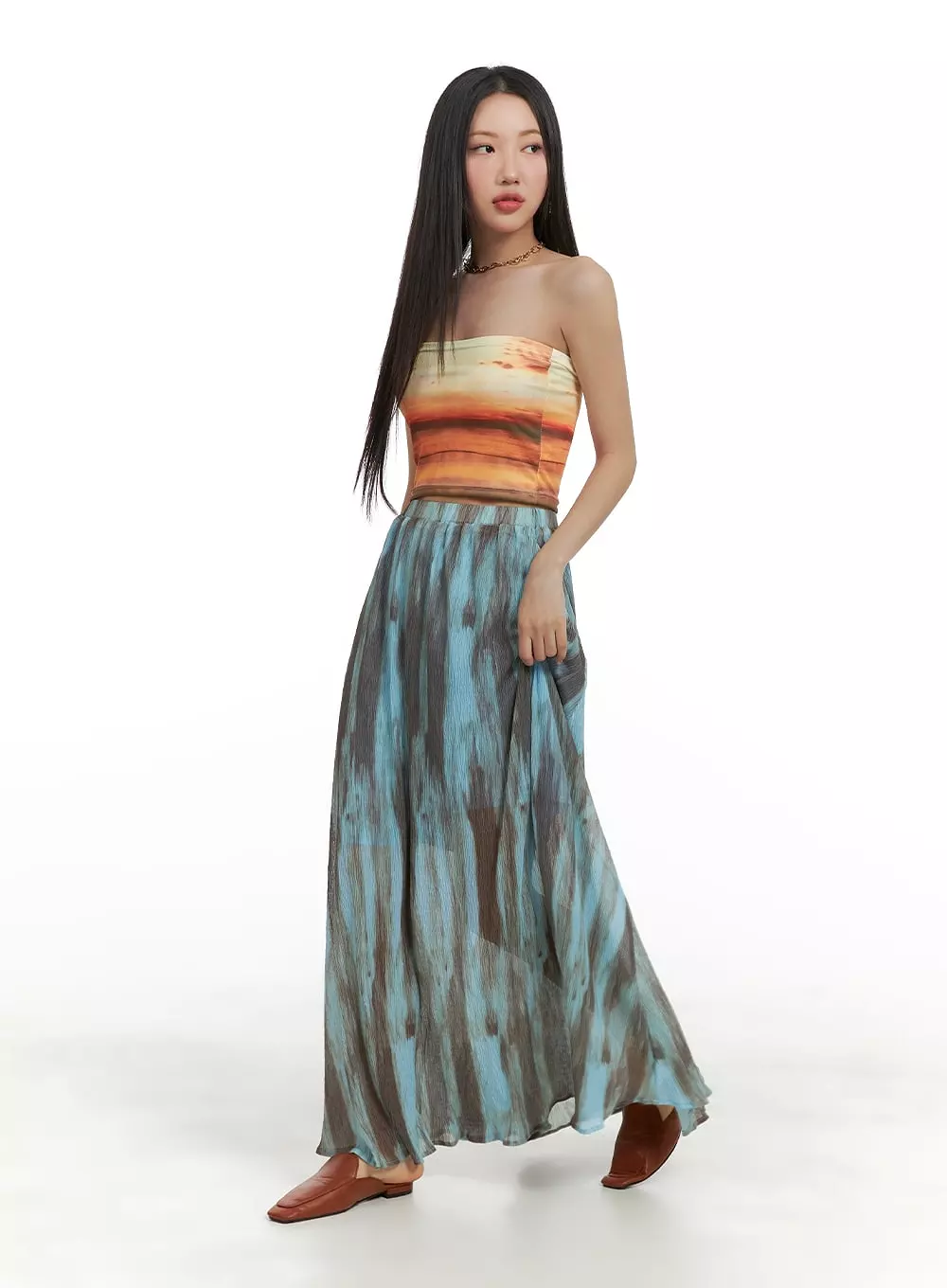 Flowing Maxi Skirt - CA415