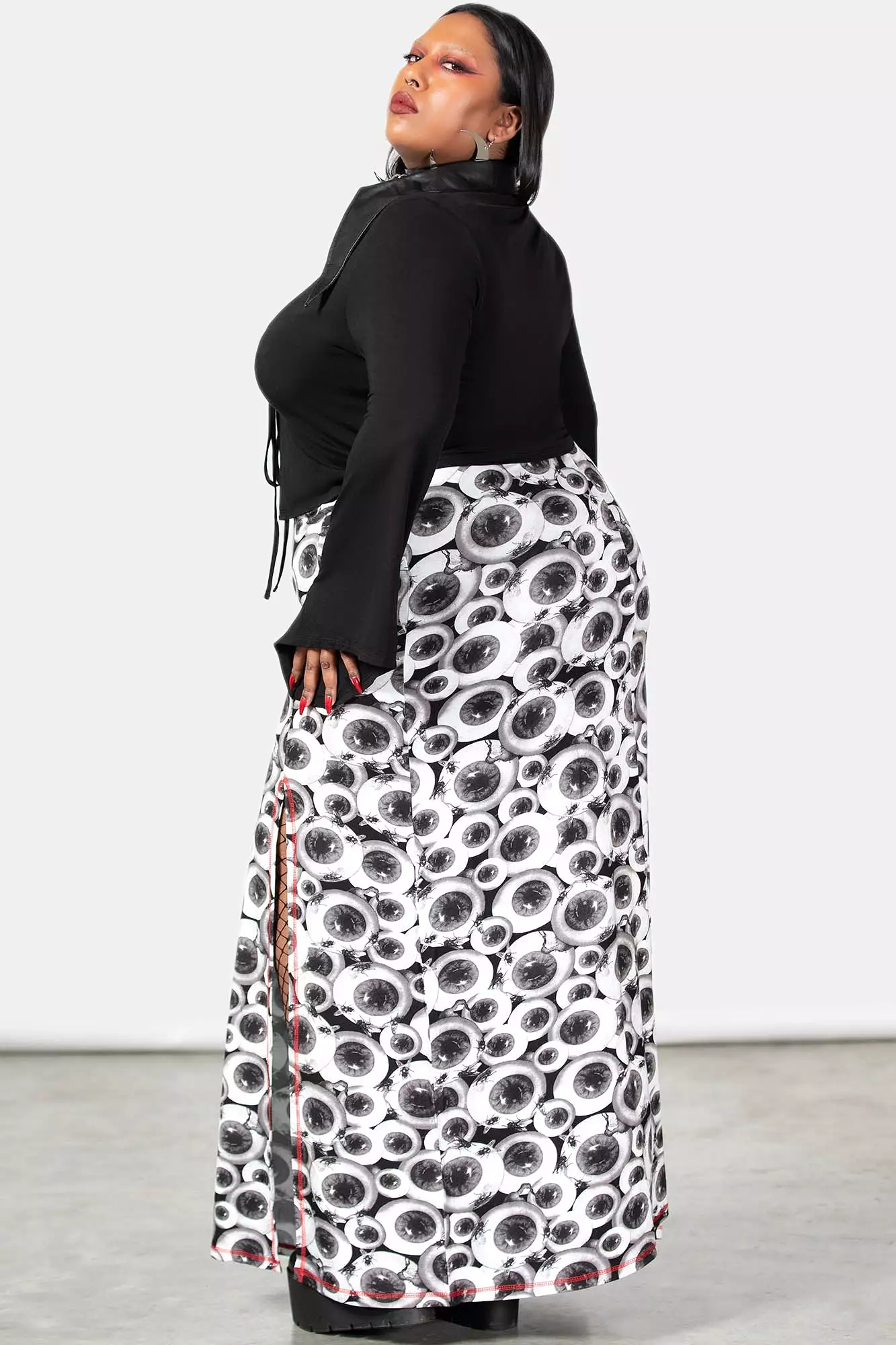 Four Flies Maxi Skirt Plus Size Rebirth