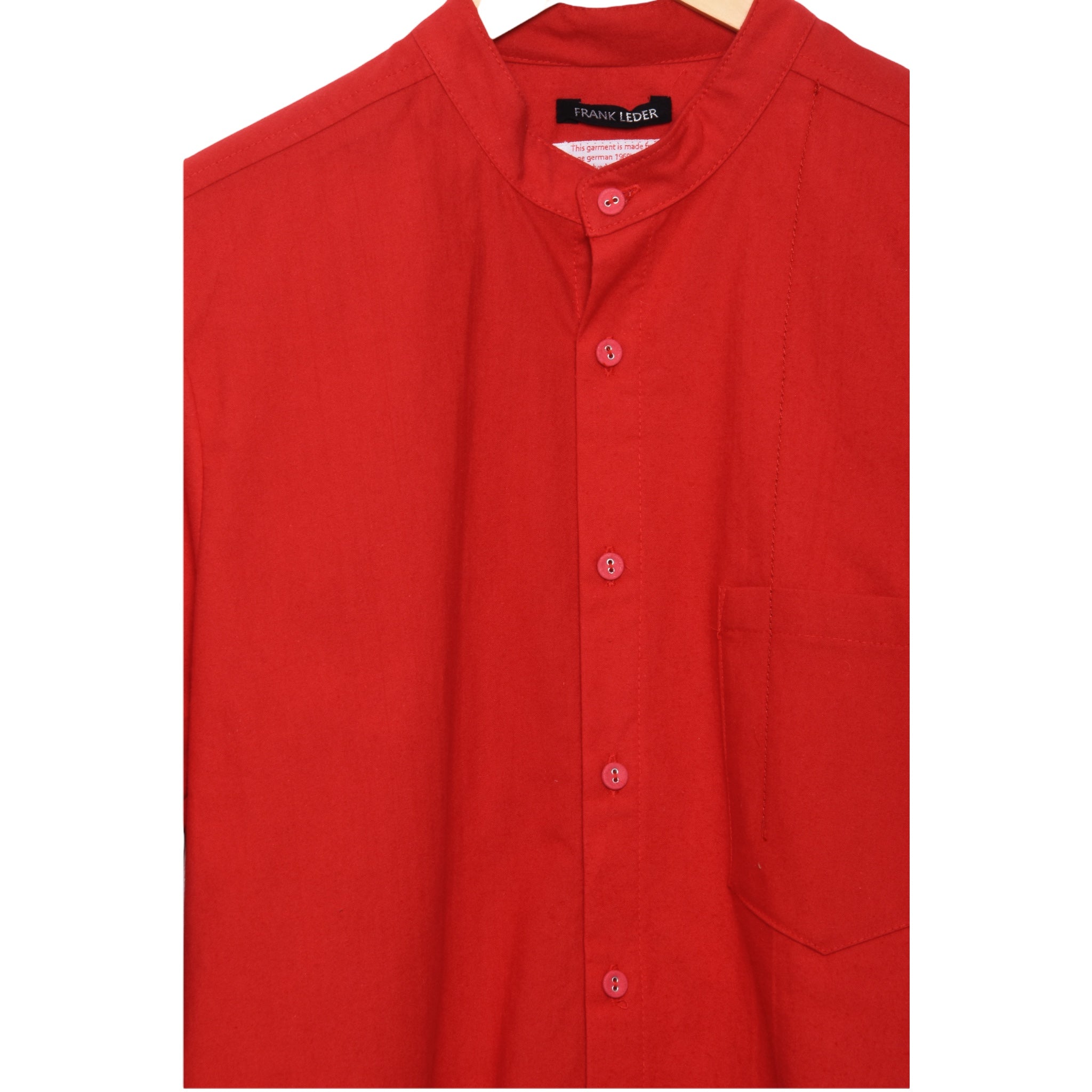 Frank Leder Red Bedsheet Shirt