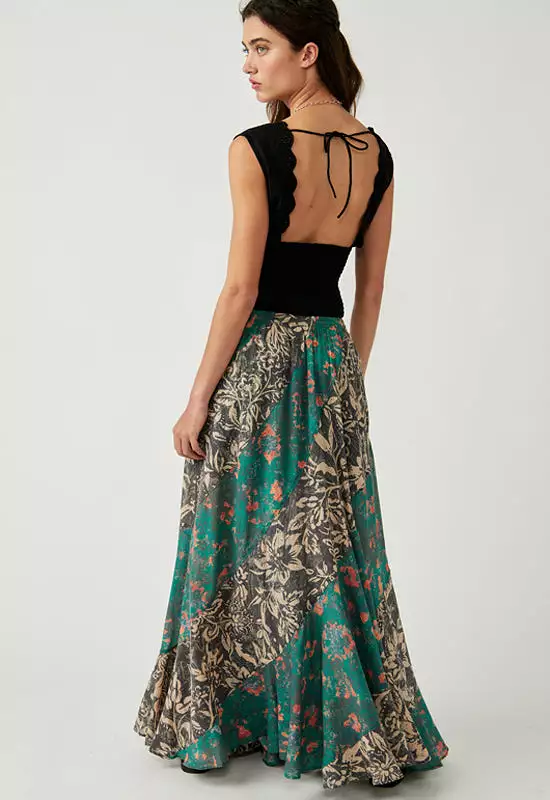 Free People - Charcoal Jackie Maxi Skirt