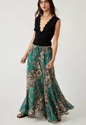 Free People - Charcoal Jackie Maxi Skirt