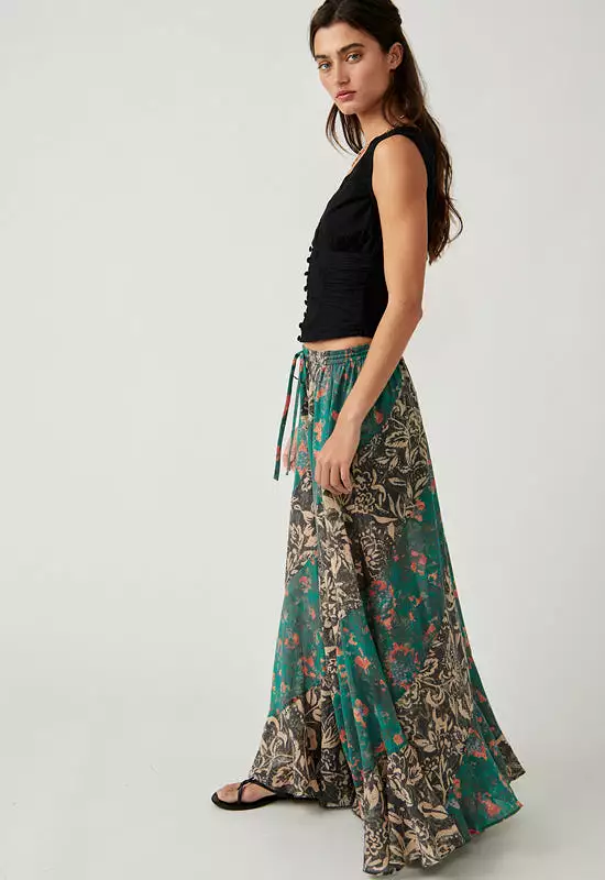 Free People - Charcoal Jackie Maxi Skirt