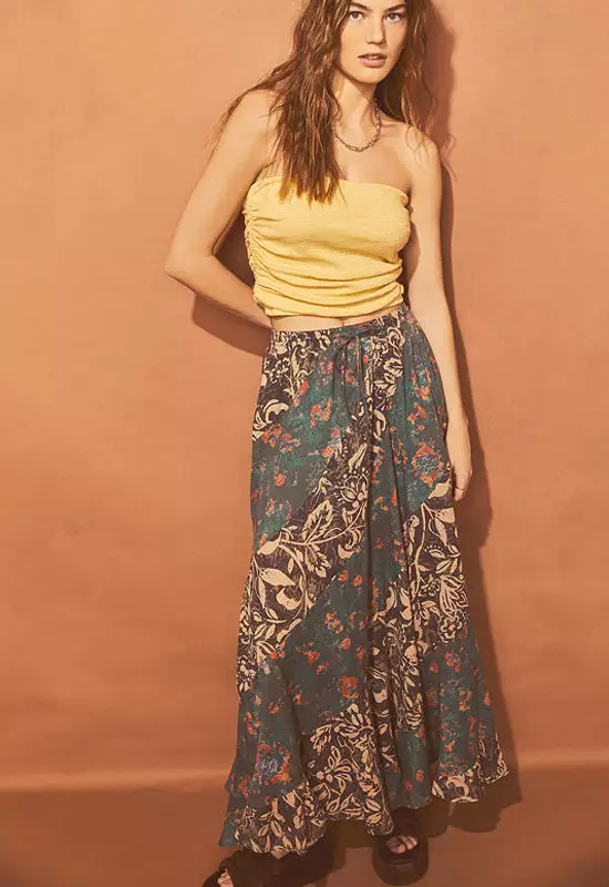 Free People - Charcoal Jackie Maxi Skirt