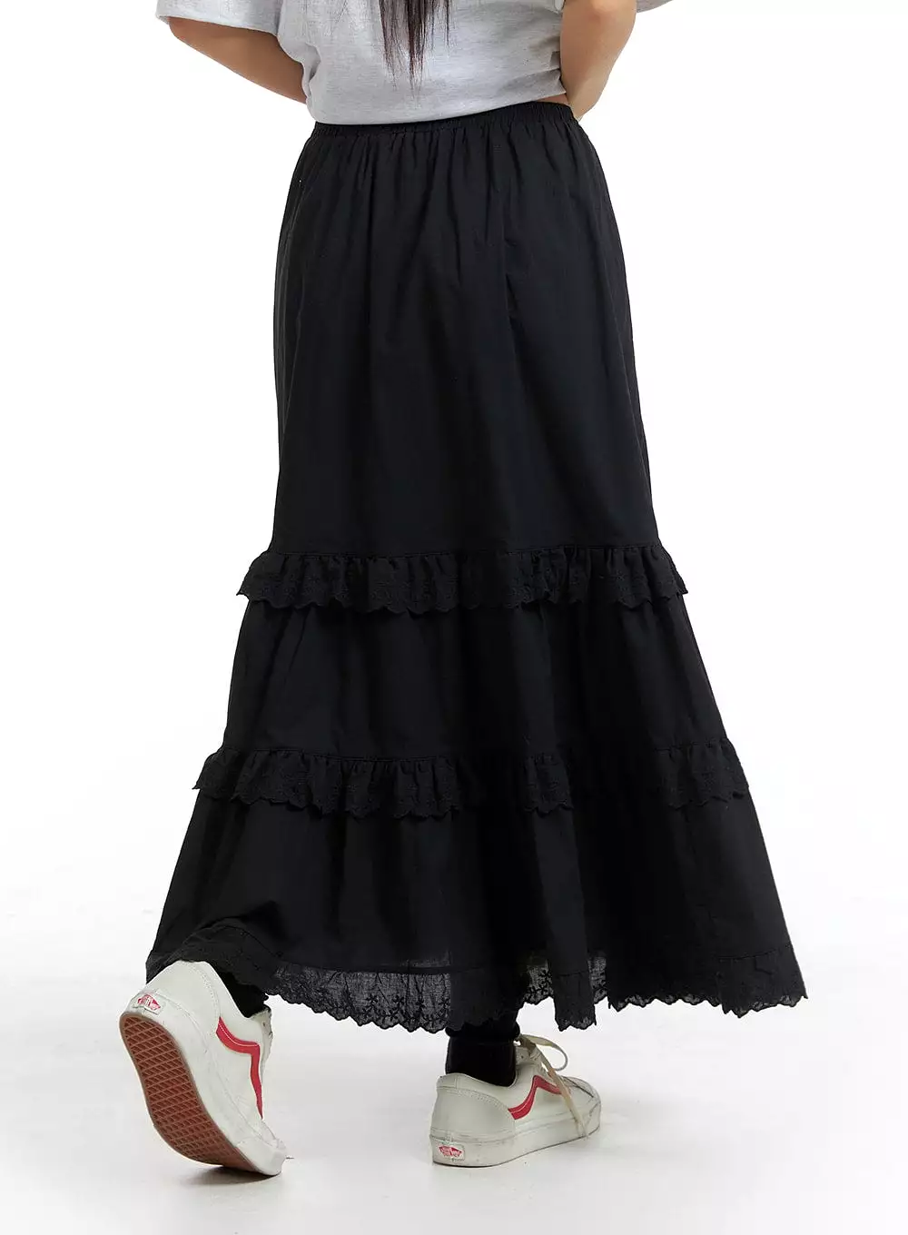 Frill A-Line Maxi Skirt IM404 - Shop Now!