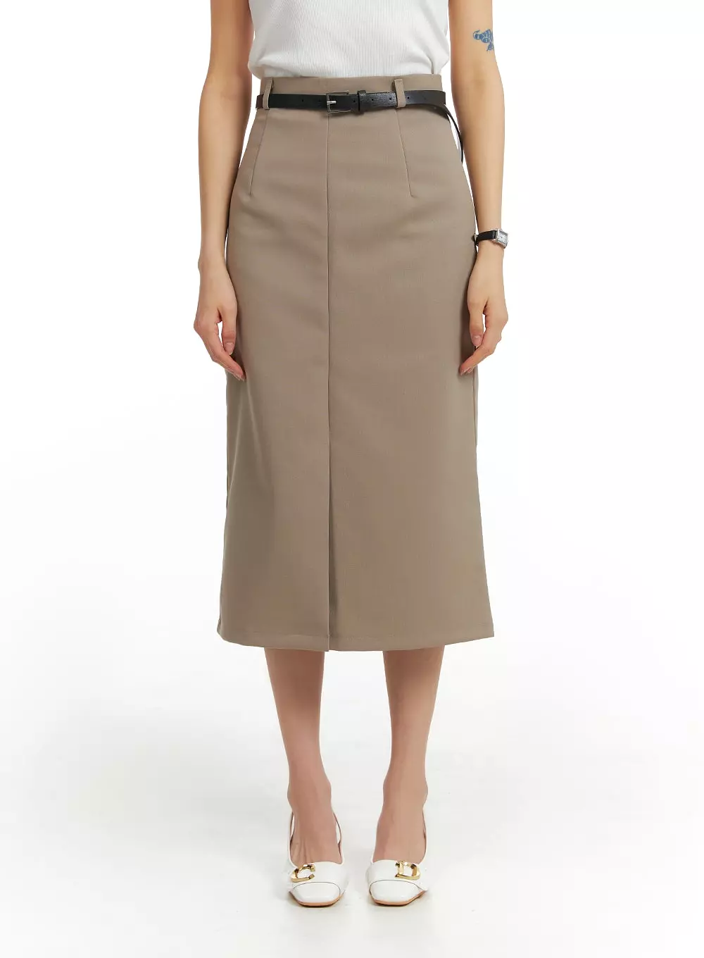 Front Split Maxi Skirt