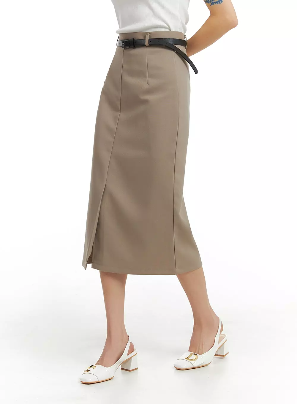 Front Split Maxi Skirt